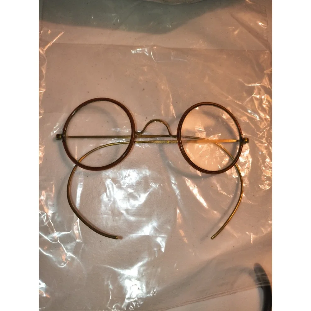 3 Antique Very Unique Glasses - Spectacles One Is 12k Gold Filled Unmarked